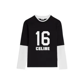CELINE Loose CELINE 16 T shirt In Cotton Jersey