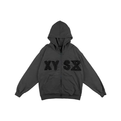 XINYINSU Hooded Loose Fit Cardigan Sweatshirt Spring And Autumn Unisex