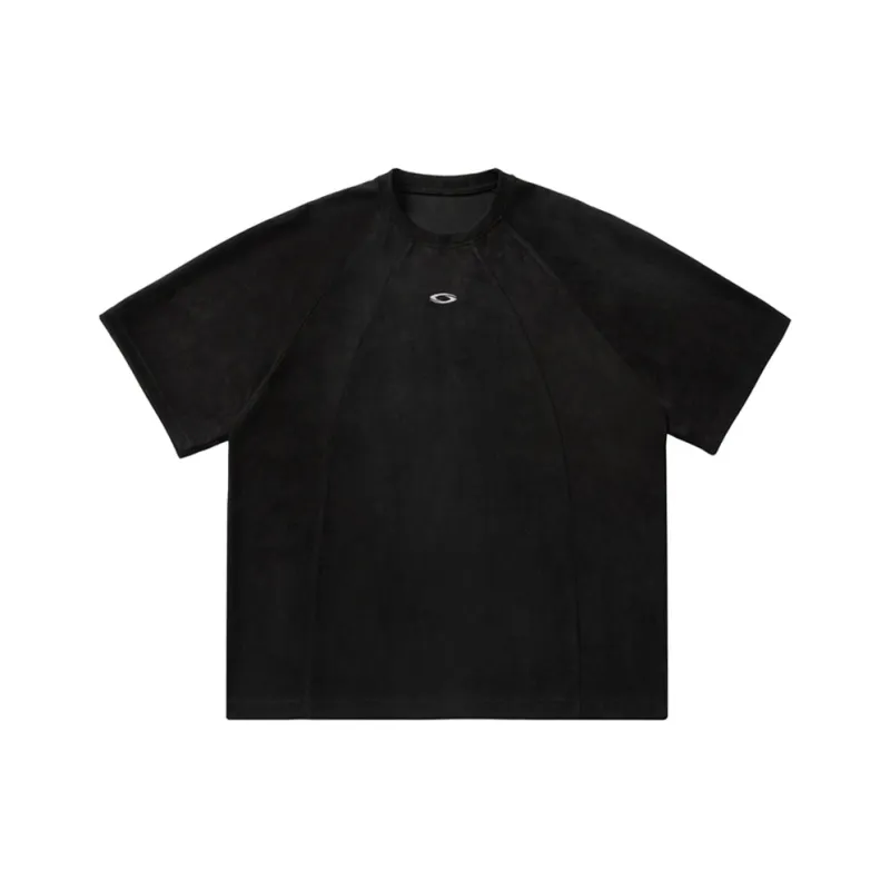 WOOD SOON Crew Neck Loose Fit Trendy Brand American Casual T Shirt Unisex-4