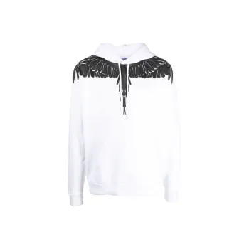 Marcelo Burlon Logo print Pullover Hoodie