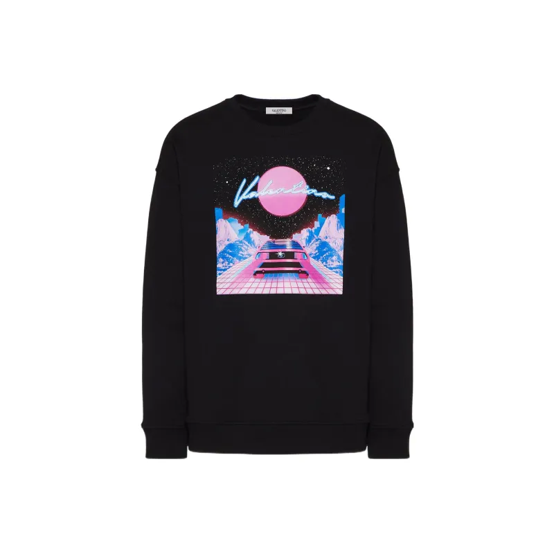 Valentino Sweatshirts Men Black-0