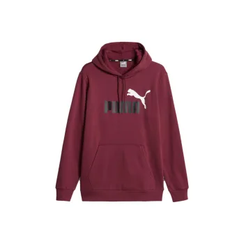 PUMA Sweat À Capuche Essentials+ Two-Tone Big Logo Homme Sweatshirt Men's Burgundy