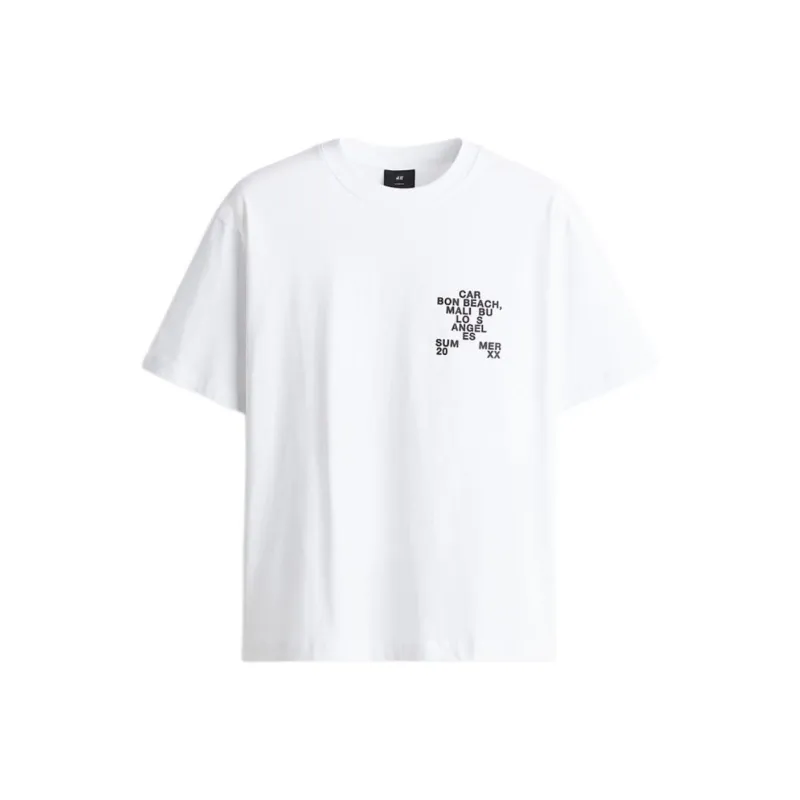 H&M T Shirts Unisex White-0