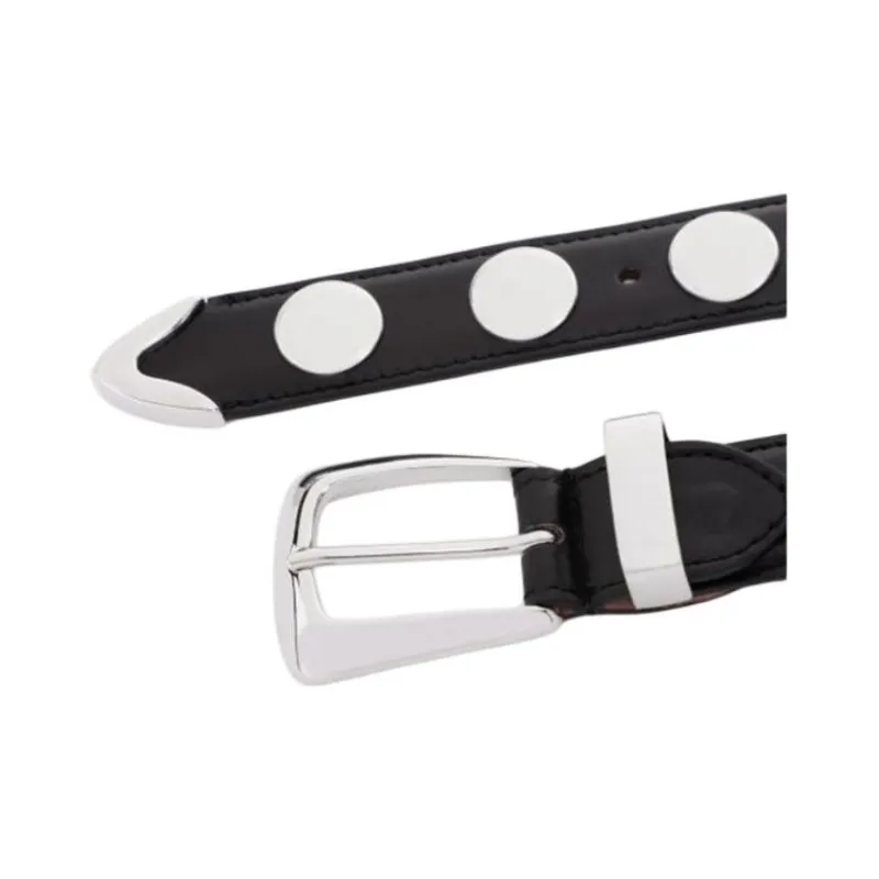 KHAITE Stud Detailed Buckled Belt-4
