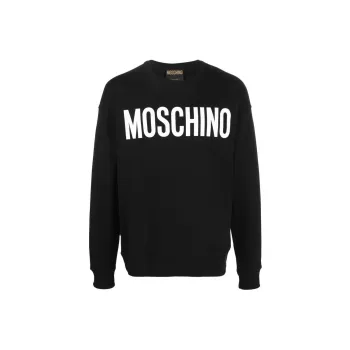 MOSCHINO Logo Printed Long Sleeved Sweatshirt