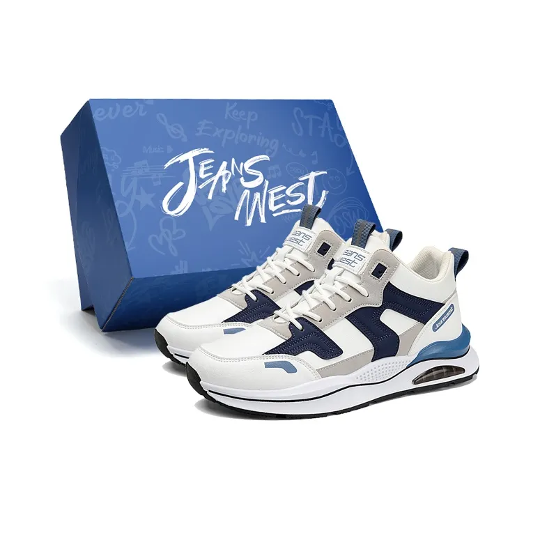 JEANSWEST Anti Slip And Wear Resistant Height Increasing Low Top Casual Shoes Men's-0