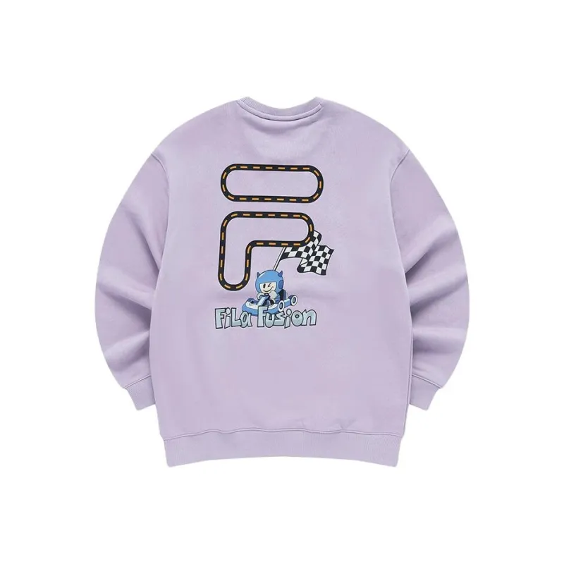 FILA FUSION FOB Series Sweatshirts Unisex Fantasy Purple-0