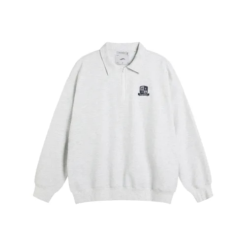 TIKIMOMOKA Polo Collar Loose Fit Sweatshirt Unisex