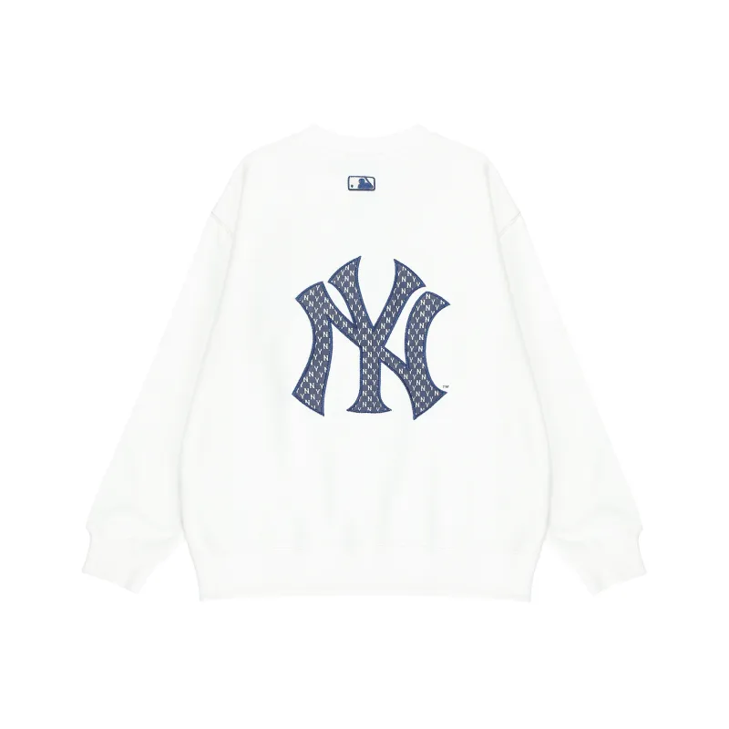 MLB MONOGRAM New York Yankees Sweatshirts Unisex White-0