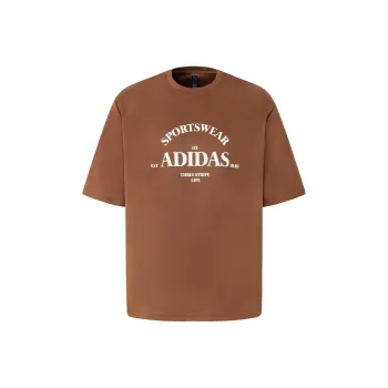 Adidas T Shirt Men's Brown/Jade White