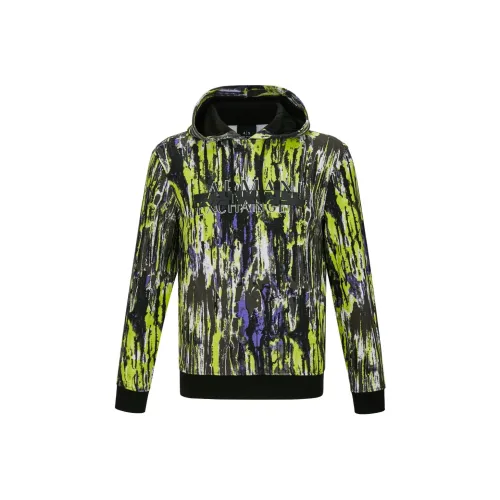 ARMANI EXCHANGEAE Sweatshirt Men's Green Black Purple