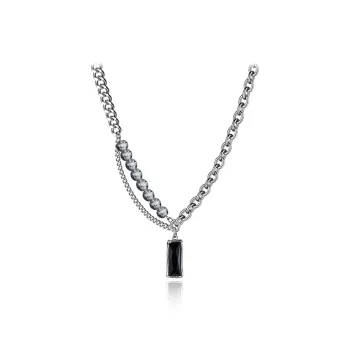 FBRUE Titanium Steel Necklaces Unisex