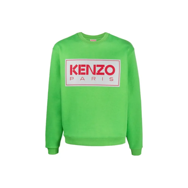 KENZO Letter Logo Sweatshirt Men's Green-0
