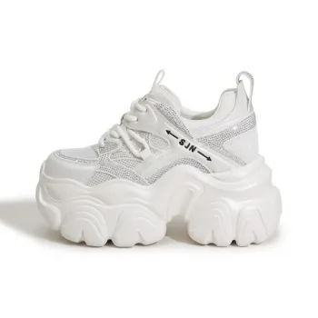 Milan Love Song Breathable Lightweight Height Increasing Low Top Chunky Sneakers Women's