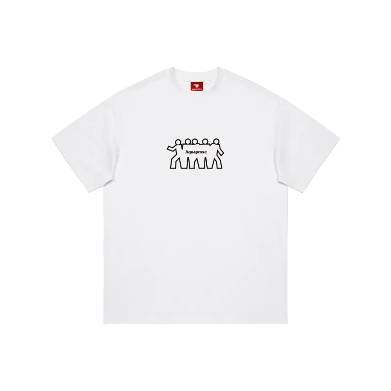 AQUAPROS T Shirts Unisex White-0