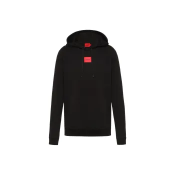 HUGO BOSS Logo Patch Drawstring Hoodie