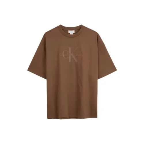 CALVIN KLEIN T Shirt Men's Light Coffee
