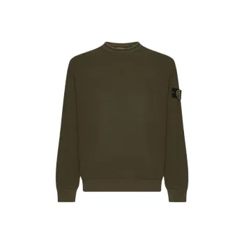 STONE ISLAND Logo Patch Crewneck Sweatshirt