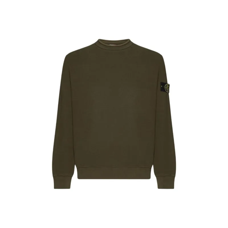 STONE ISLAND Logo Patch Crewneck Sweatshirt-0
