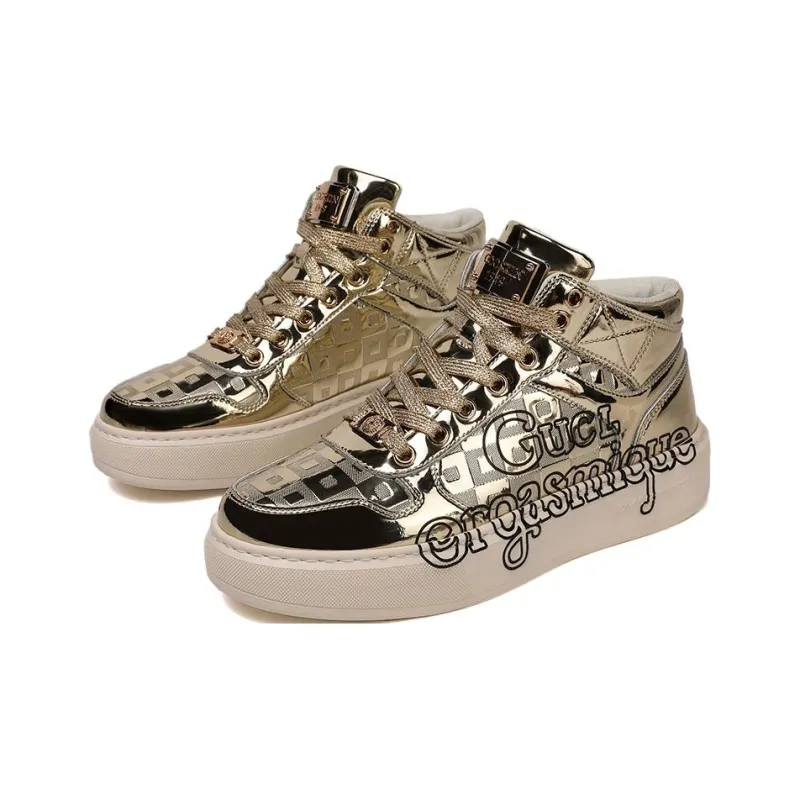 Cool Odd High Top Skateboard Shoes Men's-5