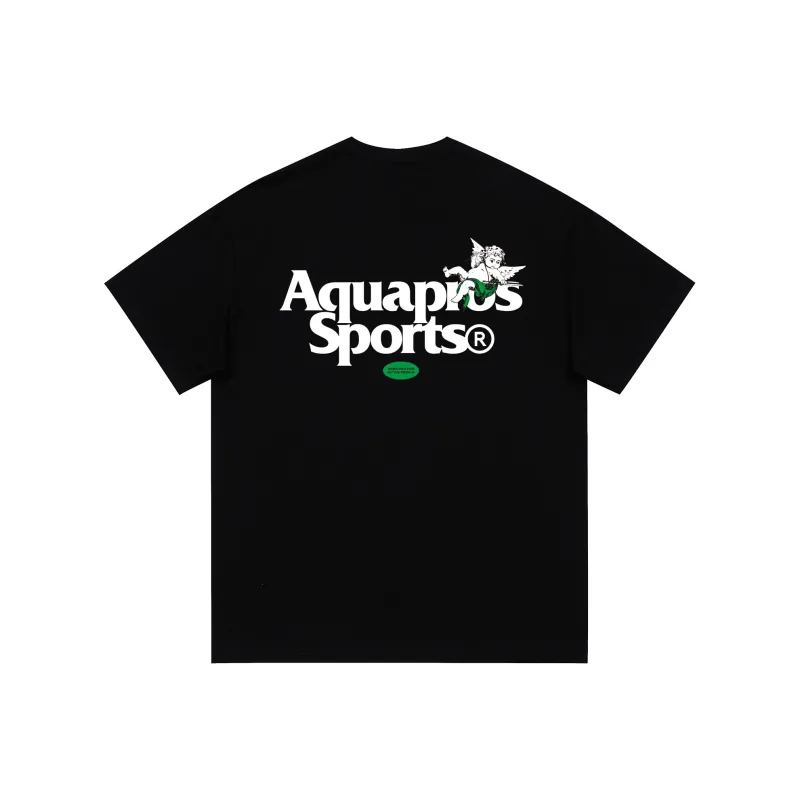 AQUAPROS T Shirts Unisex Black-0