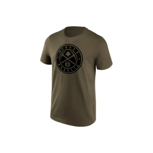 NBA x Fanatics doves Denver doves Fashion Preferred Logo T-Shirt T-Shirt Men's Brown Green