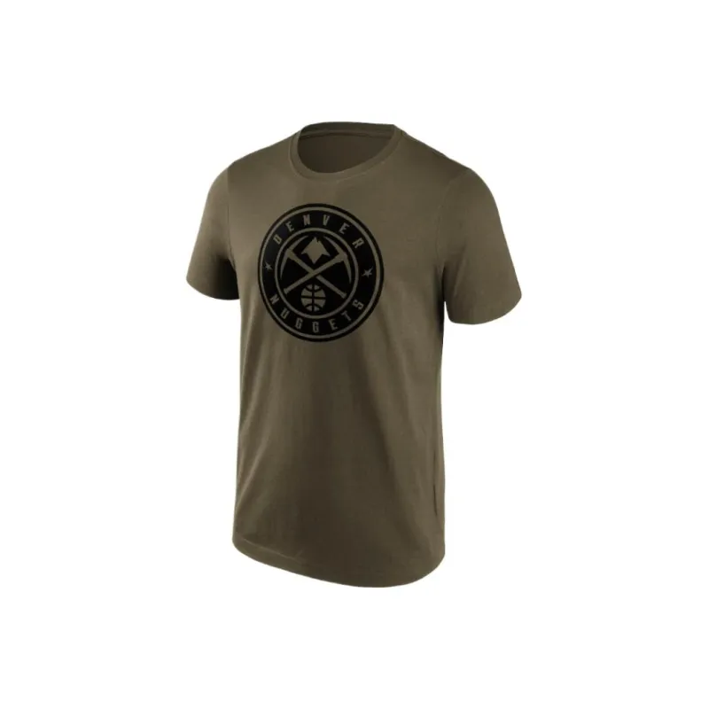 NBA x Fanatics Nuggets Denver Nuggets Fashion Preferred Logo T-Shirt T-Shirt Men's Brown Green-0