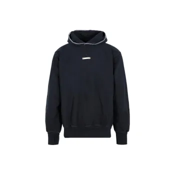 Maison Margiela Patch Detailed Drawstring Hoodie