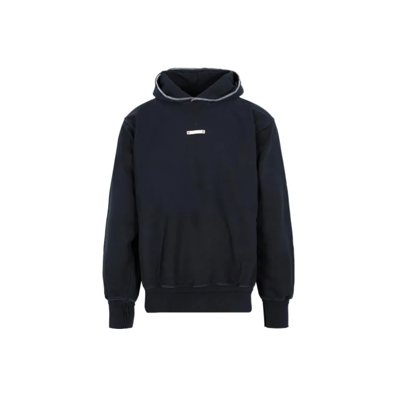 Maison Margiela Patch Detailed Drawstring Hoodie-0