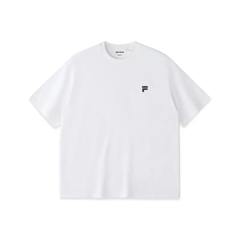 FILA FUSION QR T Shirt Unisex Standard White-0