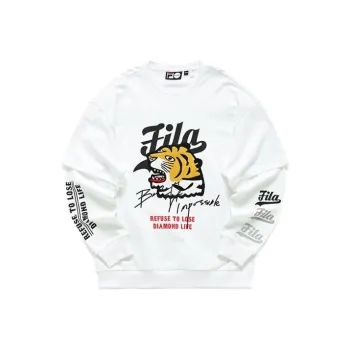 FILA FUSION BASEBALL Series Sweatshirts Men White