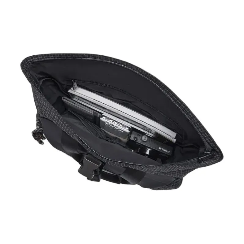 SAMSONITE Fabric With Leather Briefcase, Handbag Men's Black-4
