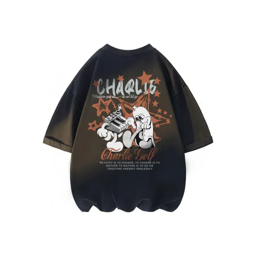 CHARLIE GOLF T Shirt Unisex Black