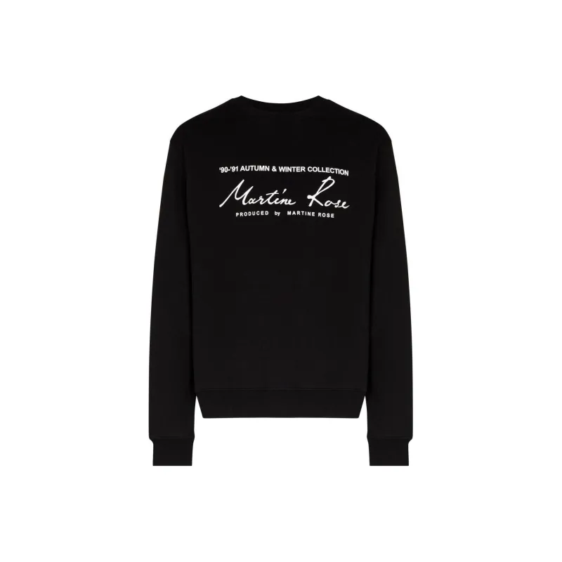 Martine Rose Logo Printed Crewneck Sweatshirt-0