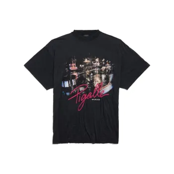 Balenciaga Graphic Printed Oversized T Shirt