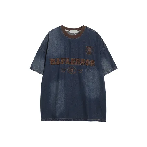 GBXM Cargo Pants Unisex Washed Gray Denim Blue