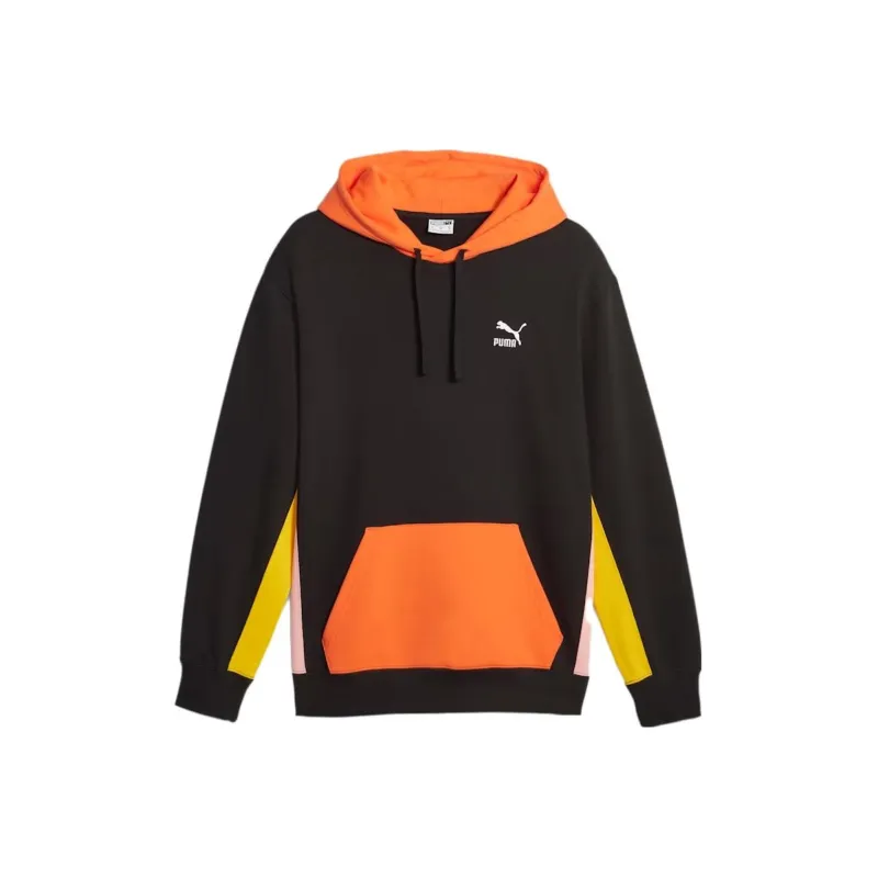 PUMA ESS Sweatshirts Men Black Orange-0