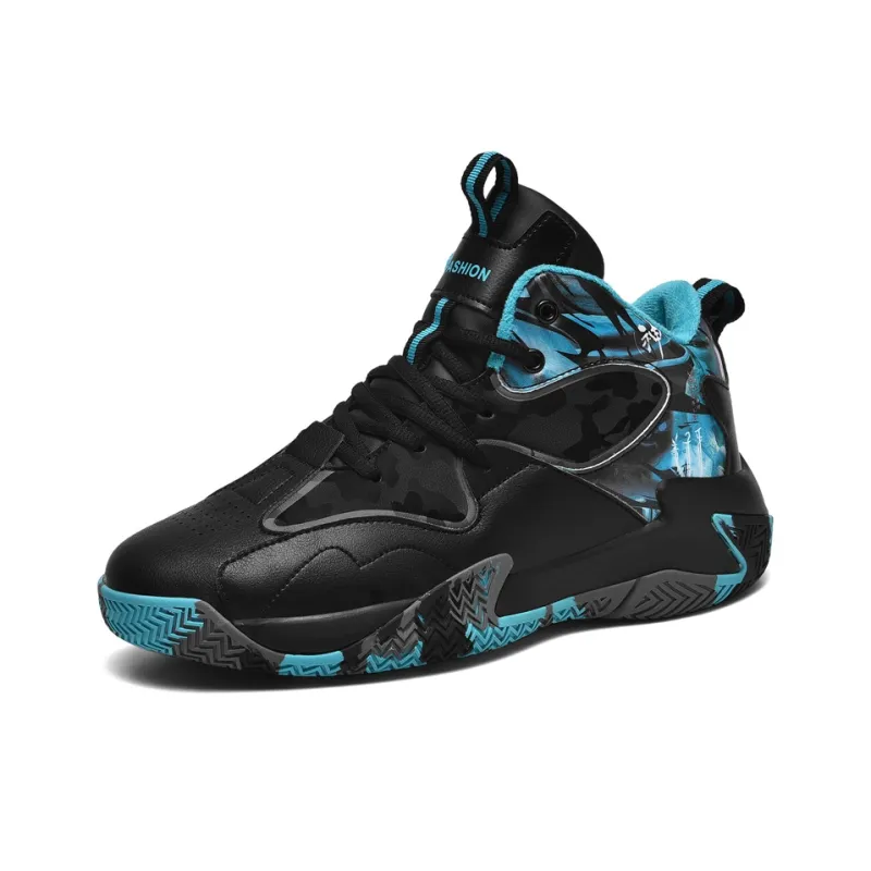 TONYBEAR Abrasion Resistant Height Increasing Mid Top Basketball Shoes Unisex-0