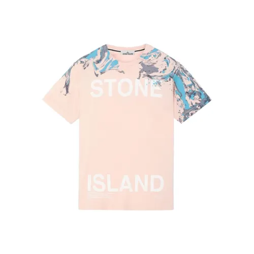 STONE ISLAND T Shirt Men's Pink