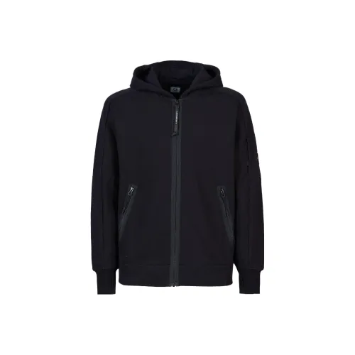 C.P.Company Lens detail Jersey Zip up Hoodie
