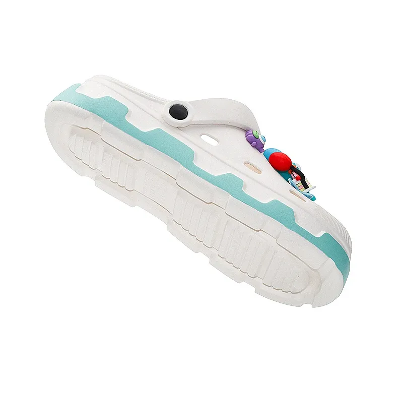 OUBT Little Monster 3D Effect Doll Clogs Unisex White-4
