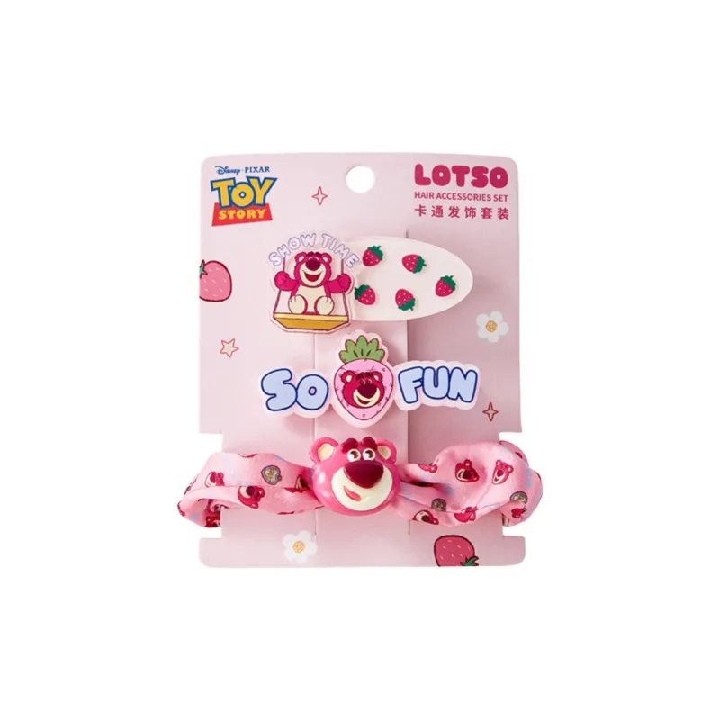 Disney Strawberry Bear Series Acrylic Hair Clips Women's-0