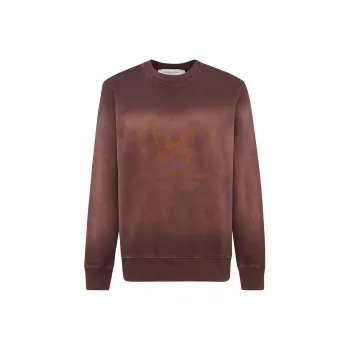Golden Goose Sweatshirts Men Brown Red