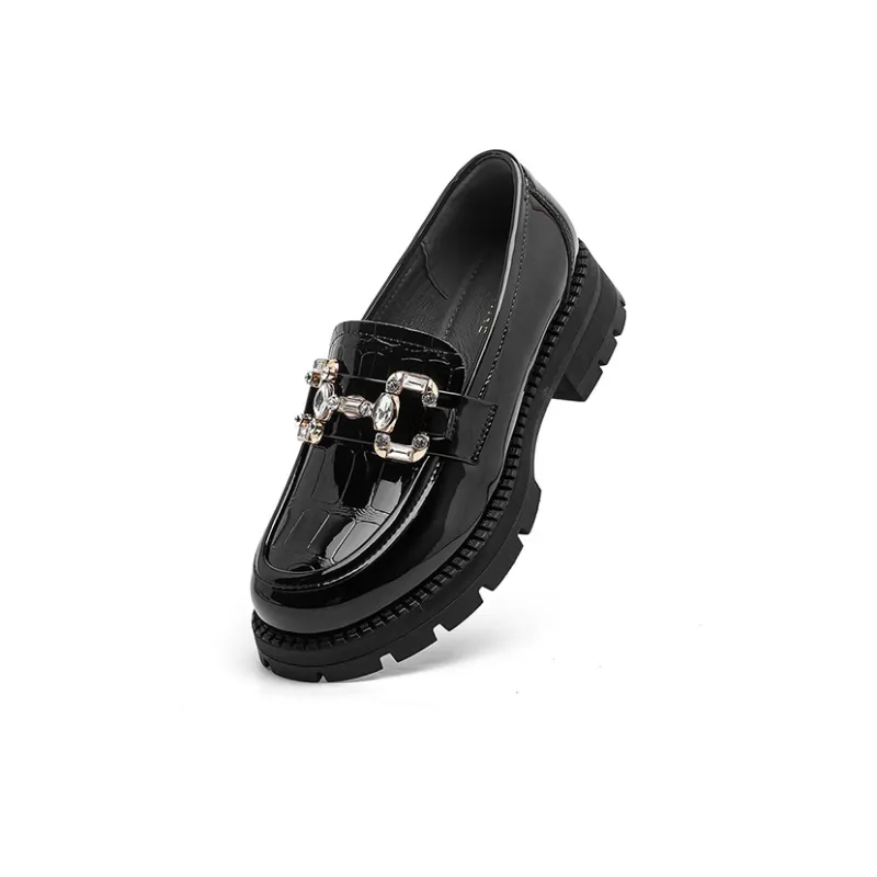 DAPHNE Loafers Women's Black/Beige-4