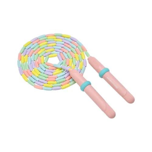 Skechers Student Supply Non Countable Jump Ropes Exam PVC Cotton Rope Pp Handle 2.8m Star Neon Pink