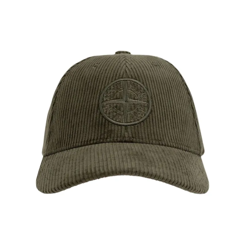 STONE ISLAND Logo Embroidered Baseball Cap-1