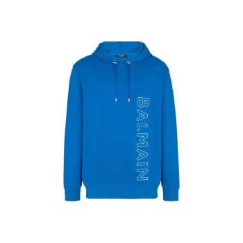 BALMAIN Embossed BALMAIN Hooded Sweatshirt