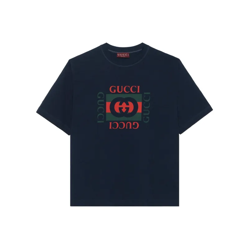 GUCCI Logo Printed Crewneck T-Shirt-0