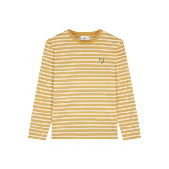Maison Kitsune Bold Fox Head Patch Regular Marin T shirt