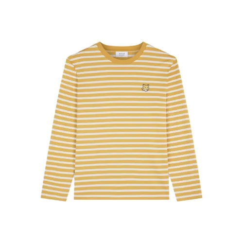 Maison Kitsune Bold Fox Head Patch Regular Marin T shirt